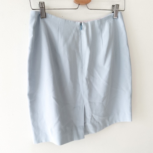 Hugo Buscati - Powder Blue Mini Skirt - Size: 10 - Picture 4 of 10